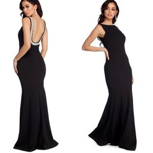 ANNA FORMAL PEARL MERMAID DRESS